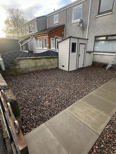 After: Front garden gravelling with edging, Broughty Ferry