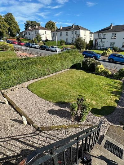 After: Front garden with steps and aggregate finishing, West End, Dundee