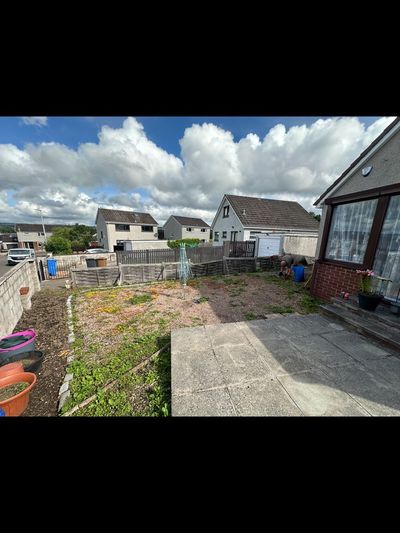Before: Front garden turfing, Dundee